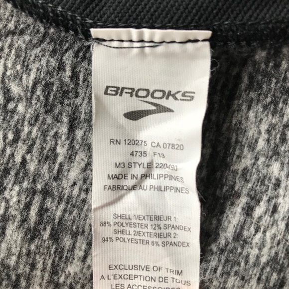 BROOKS Running Zip up hoodie jacket / top Size L - Picture 9 of 11